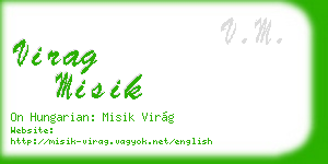 virag misik business card